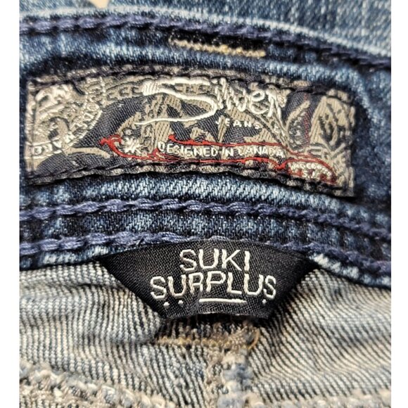 Silver Jeans Suki Surplus Curvy Bootcut Flap Pocket Jean sz 18 inseam 34 - Picture 10 of 13